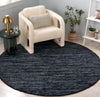 Safavieh Rag Rug RAR301N Navy / Black Area Room Scene Feature