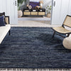 Safavieh Rag Rug RAR301N Navy / Black Area Room Scene Feature