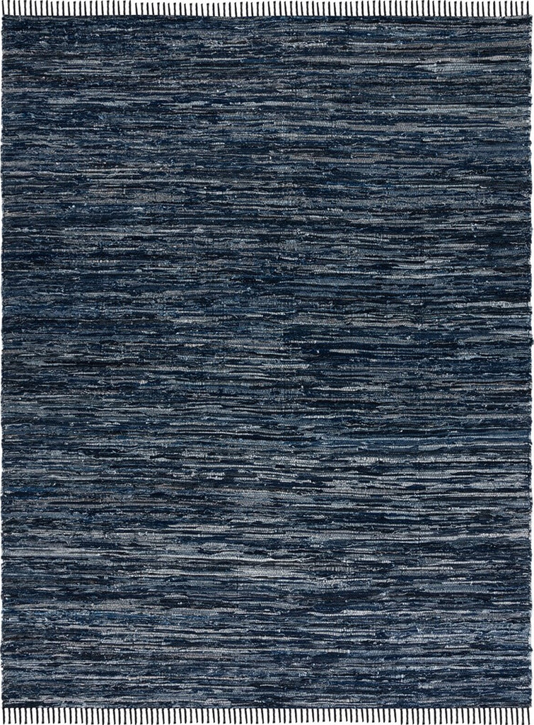 Safavieh Rag Rug RAR301N Navy / Black Area main image
