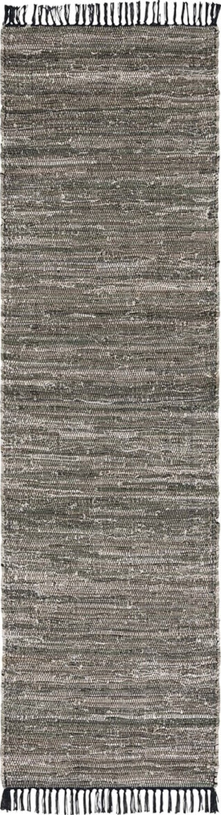 Safavieh Rag Rug RAR301Y Dark Green / Black Area Runner