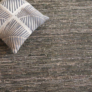 Safavieh Rag Rug RAR301Y Dark Green / Black Area Detail