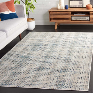 Safavieh Rainbow RBW654 Blue / Ivory Area Rug Room Scene Feature