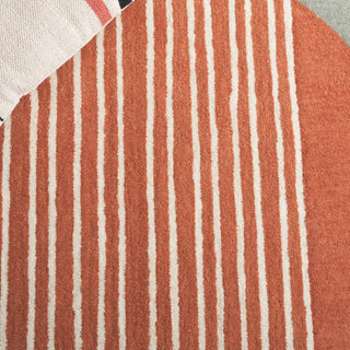 Safavieh Rodeo Drive RD376F Grey / Rust Area Rug Detail