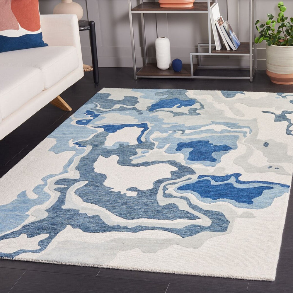 Safavieh Rodeo Drive RD405N Ivory / Navy Area Rug Room Scene Feature