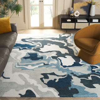 Safavieh Rodeo Drive RD405N Ivory / Navy Area Rug Room Scene Feature