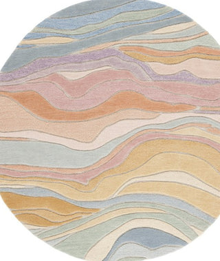 Safavieh Rodeo Drive RD451M Blue / Blush Area Rug Round