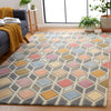 Safavieh Rodeo Drive RD453F Grey / Beige Area Rug Room Scene Feature