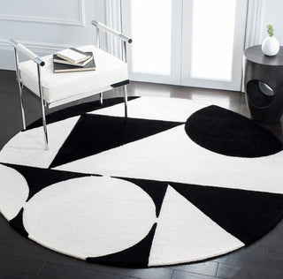 Safavieh Rodeo Drive RD857A Ivory / Black Area Rug Room Scene