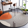 Safavieh Rodeo Drive RD860H Grey / Rust Area Rug Room Scene Feature