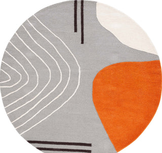 Safavieh Rodeo Drive RD860H Grey / Rust Area Rug Round