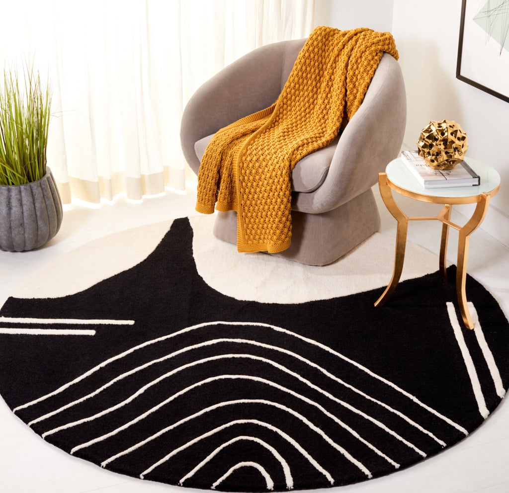 Safavieh Rodeo Drive RD860Z Black / Ivory Area Rug Room Scene Feature