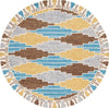 Safavieh Rodeo Drive RD913M Blue / Ivory Area Rug Round