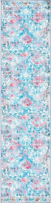 Safavieh Riviera RIV117 Light Blue / Pink Machine Washable Area Rug