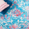 Safavieh Riviera RIV117 Light Blue / Pink Machine Washable Area Rug