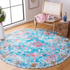 Safavieh Riviera RIV117 Light Blue / Pink Machine Washable Area Rug