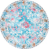 Safavieh Riviera RIV117 Light Blue / Pink Machine Washable Area Rug