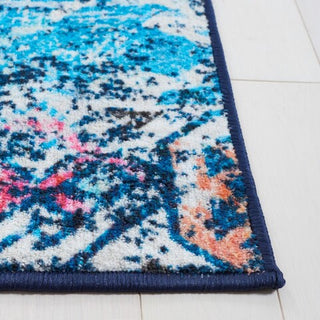 Safavieh Riviera RIV117 Navy / Light Blue Machine Washable Area Rug