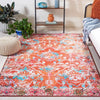 Safavieh Riviera RIV117 Orange / Light Blue Machine Washable Area Rug