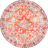 Safavieh Riviera RIV117 Orange / Light Blue Machine Washable Area Rug