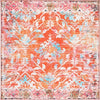 Safavieh Riviera RIV117 Orange / Light Blue Machine Washable Area Rug