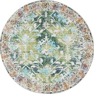 Safavieh Riviera RIV117 Green / Light Blue Machine Washable Area Rug