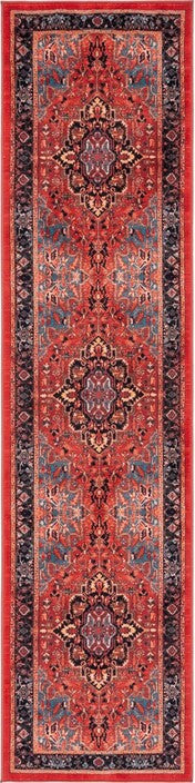 Safavieh Riviera RIV138 Red / Blue Machine Washable Area Rug