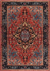 Safavieh Riviera RIV138 Red / Blue Machine Washable Area Rug