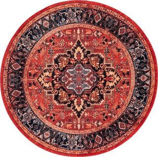 Safavieh Riviera RIV138 Red / Blue Machine Washable Area Rug