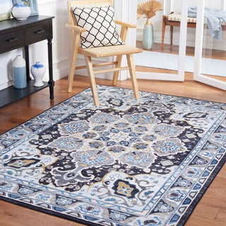 Safavieh Riviera RIV155 Grey / Light Blue Machine Washable Area Rug