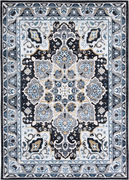 Safavieh Riviera RIV155 Grey / Light Blue Machine Washable Area Rug