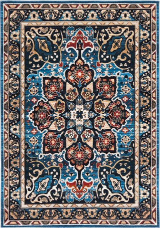 Safavieh Riviera RIV155 Blue / Black Machine Washable Area Rug