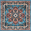 Safavieh Riviera RIV155 Blue / Black Machine Washable Area Rug