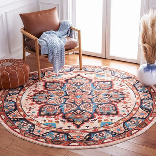 Safavieh Riviera RIV155 Blue / Beige Machine Washable Area Rug