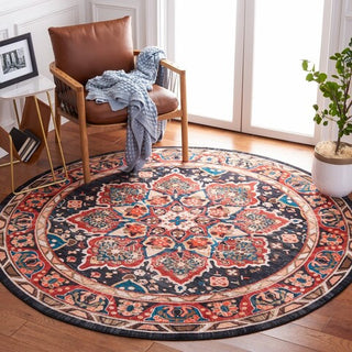 Safavieh Riviera RIV155 Red / Navy Machine Washable Area Rug