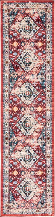 Safavieh Riviera RIV157 Red / Blue Machine Washable Area Rug