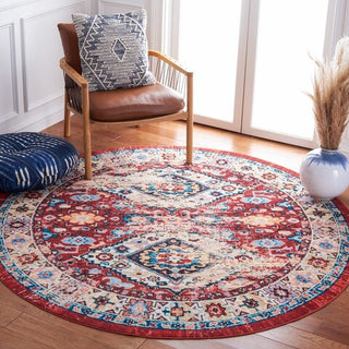 Safavieh Riviera RIV157 Red / Blue Machine Washable Area Rug