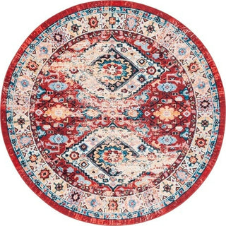 Safavieh Riviera RIV157 Red / Blue Machine Washable Area Rug