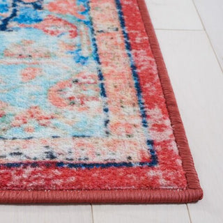 Safavieh Riviera RIV182 Light Blue / Red Machine Washable Area Rug