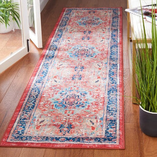 Safavieh Riviera RIV182 Navy / Red Machine Washable Area Rug