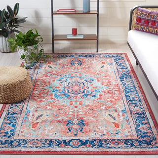 Safavieh Riviera RIV182 Navy / Red Machine Washable Area Rug