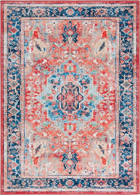Safavieh Riviera RIV182 Navy/Red Machine Washable Area Rug