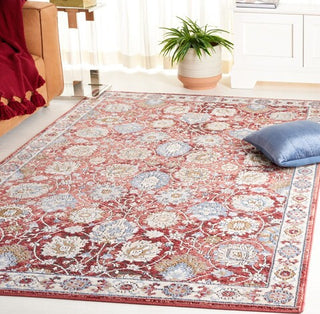 Safavieh Rosewood ROW102 Ivory / Red Area Rug Room Scene Feature