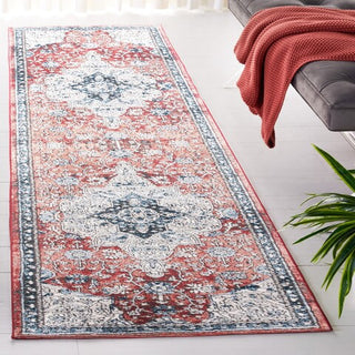 Safavieh Rosewood ROW104 Ivory / Red Area Rug Room Scene Feature