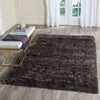 Safavieh Rhapsody Shag RSG521 Charcoal Grey Area Rug Room Scene Feature