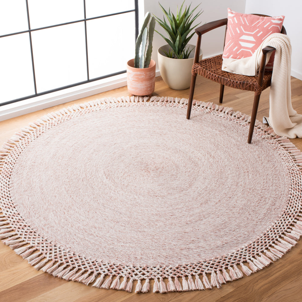 Safavieh Sahara SAH490U Pink Area Rug Room Scene Feature