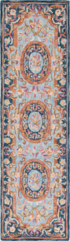 Safavieh Savonnerie SAV301N Navy / Pink Area Rug Runner