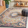 Safavieh Savonnerie SAV301N Navy / Pink Area Rug Room Scene Feature