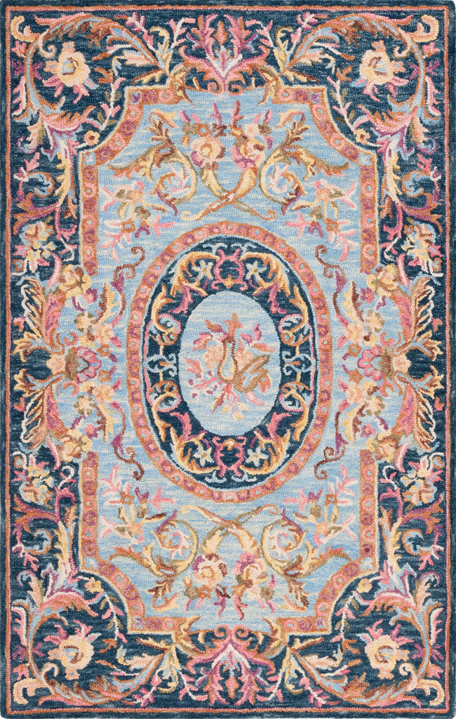 Safavieh Savonnerie SAV301N Navy / Pink Area Rug main image