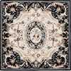 Safavieh Savonnerie SAV301Z Ivory / Black Area Rug Square