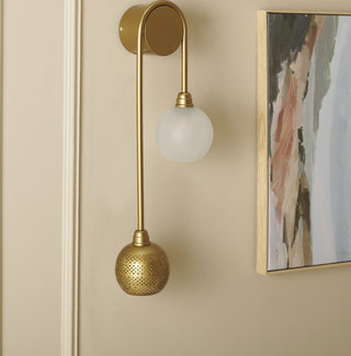 Safavieh Amari SCN3006A Antique Gold Lamp Room Scene On Feature